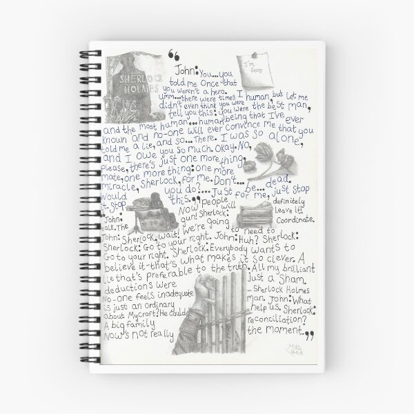 Item preview, Sherlock - Post Reichenbach Fall inspired quote page  designed and sold by Millie Oldham.