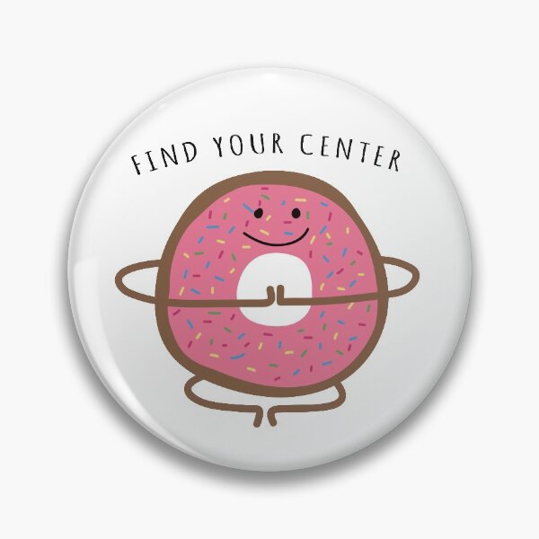 Item preview, Find Your Center Yoga Doughnut designed and sold by Kristen Glanzmann.