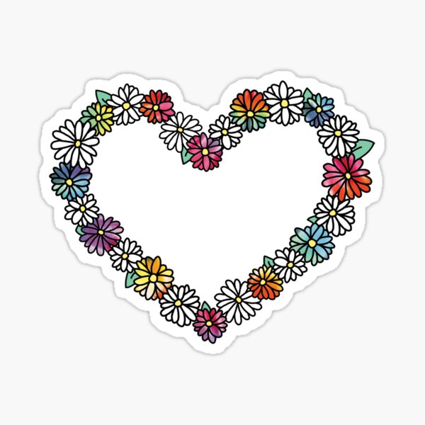 Empty Tie Dye Daisies Sticker