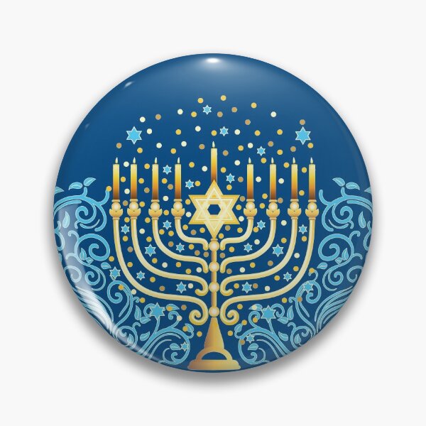 Item preview, Golden menorah for Hanukkah designed and sold by AnnArtshock.