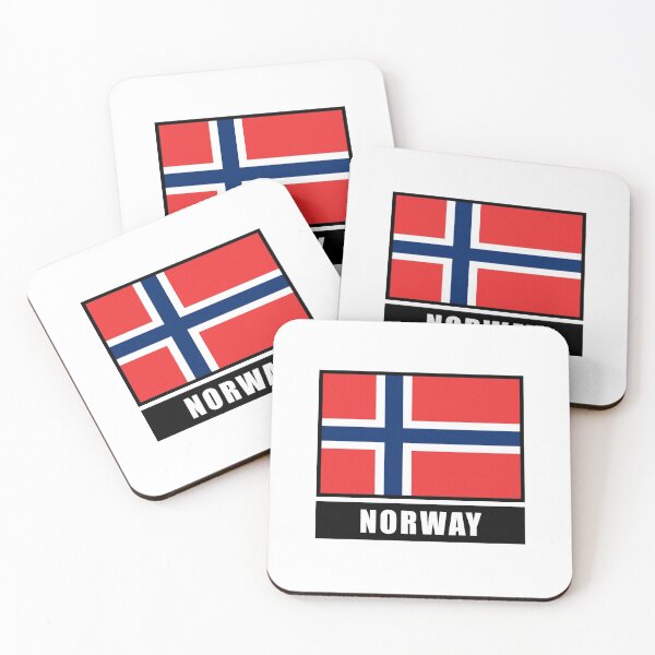 Item preview, Norway Norwegian flag flag Norkap fjord Oslo designed and sold by GeogDesigns.
