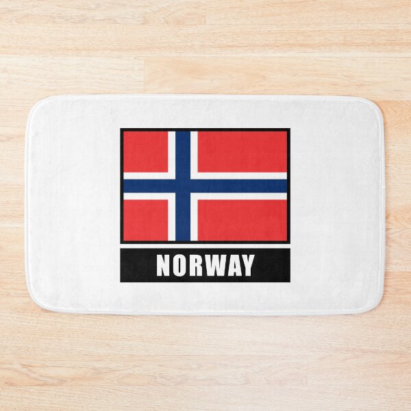 Item preview, Norway Norwegian flag flag Norkap fjord Oslo designed and sold by GeogDesigns.