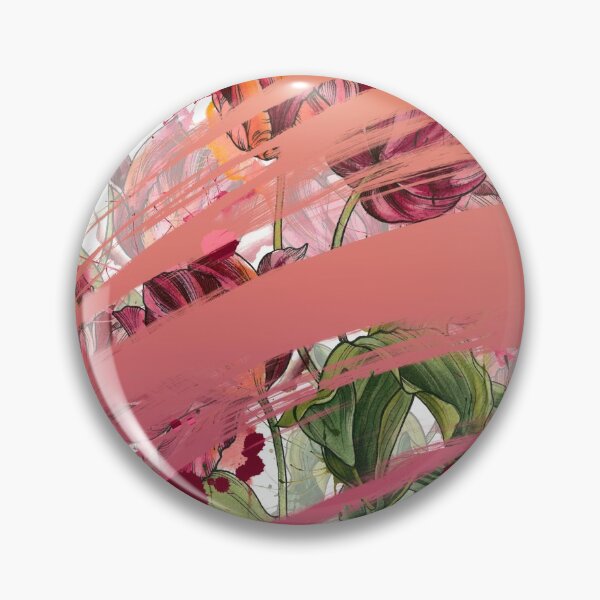 Item preview, Brush Stroke Vintage Red Pink Tulips Watercolor Painting designed and sold by TattooZanda.