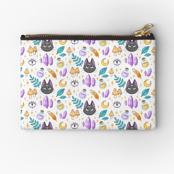 Witchy Cat Zipper Pouch