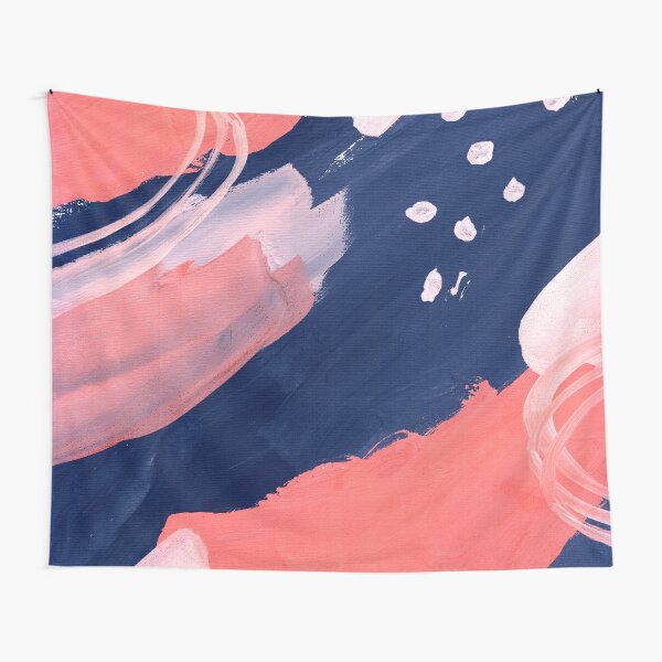 Pink Abstraction Tapestry