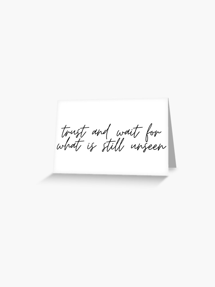 Trust & Wait {Card} Trust & Wait {Card}