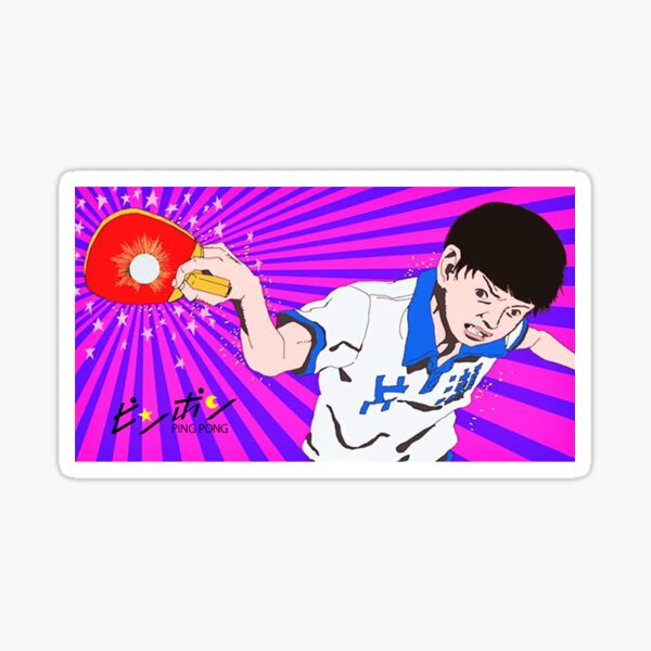 Ping Pong The Animation Anime Sticker for Sale by Anime Store