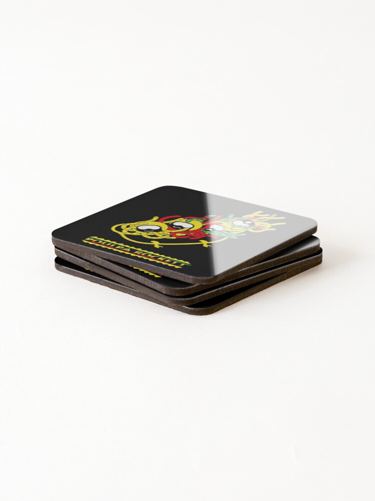 Thumbnail 4 of 5, Coasters (Set of 4), POULPA ROCKETT designed and sold by SuperOctopus.