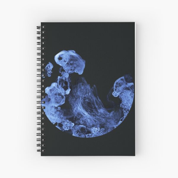 Smoke ring - blue Spiral Notebook