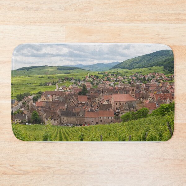 Item preview, Panoramic View of Riquewihr and Surrounding Vineyards designed and sold by Yair Karelic.