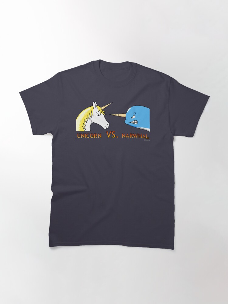 Alternate view of Unicorn Vs. Narwhal Classic T-Shirt
