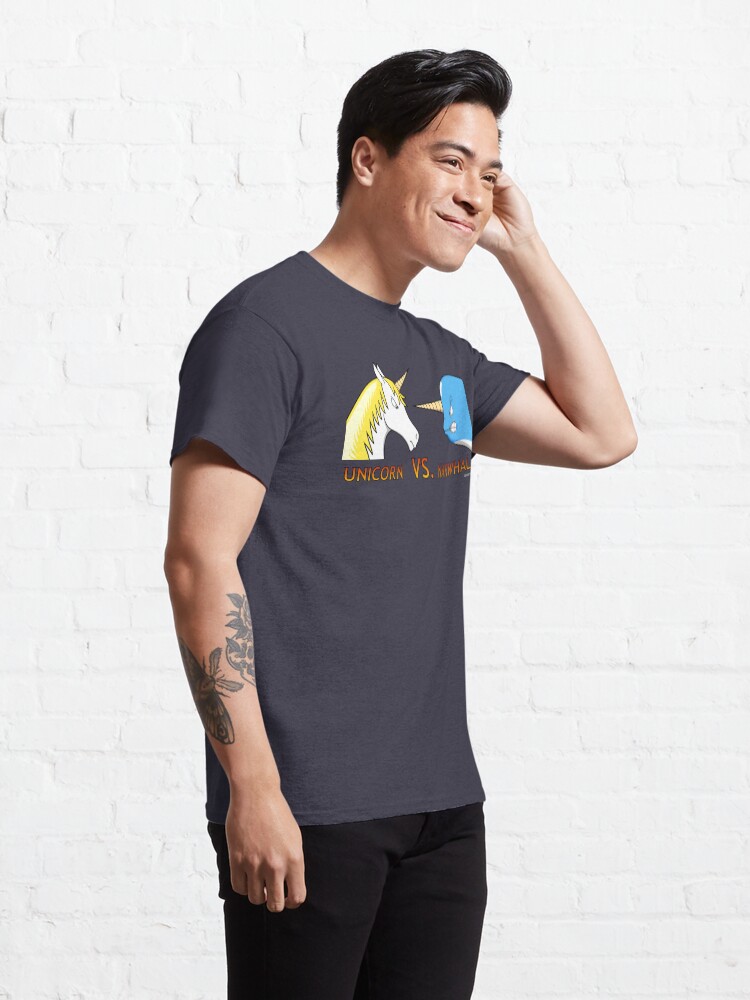 Alternate view of Unicorn Vs. Narwhal Classic T-Shirt
