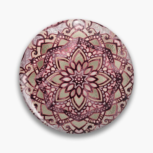 Item preview, Burgundy plum mandala designed and sold by peggieprints.