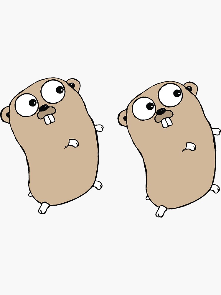 "Gopher Go logo" Sticker by iepster | Redbubble