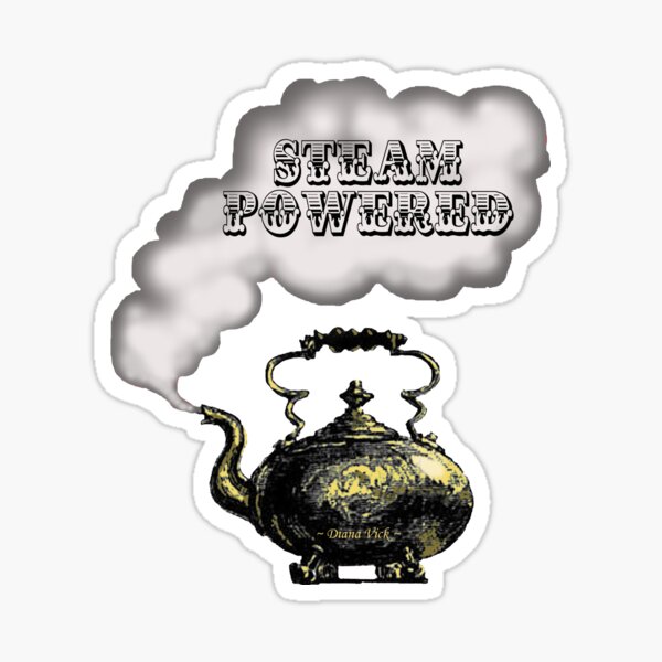 Steam Powered Sticker Sticker