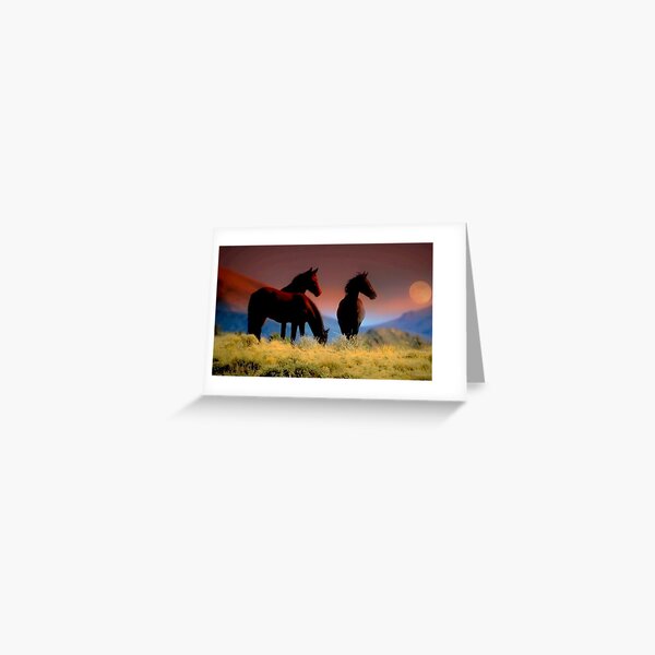 FEARLESS AND FREE THESE WILD HORSES ARE THE LUCKY ONES THEY BELONG TO NO ONE Greeting Card