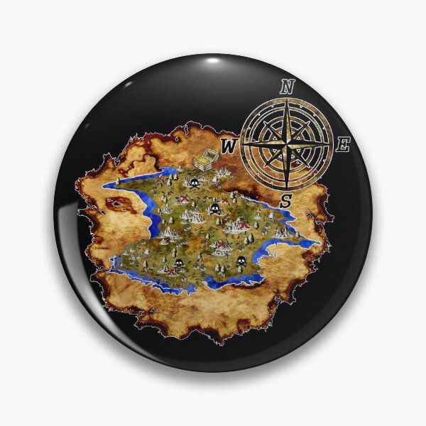 Item preview, Old Pirate Map designed and sold by Nattea.
