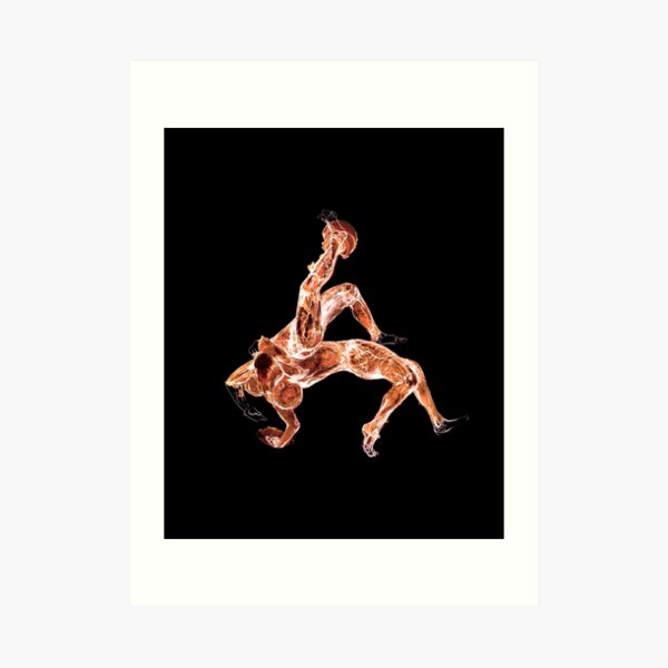 Suplex 3 (rote Variante) Kunstdruck