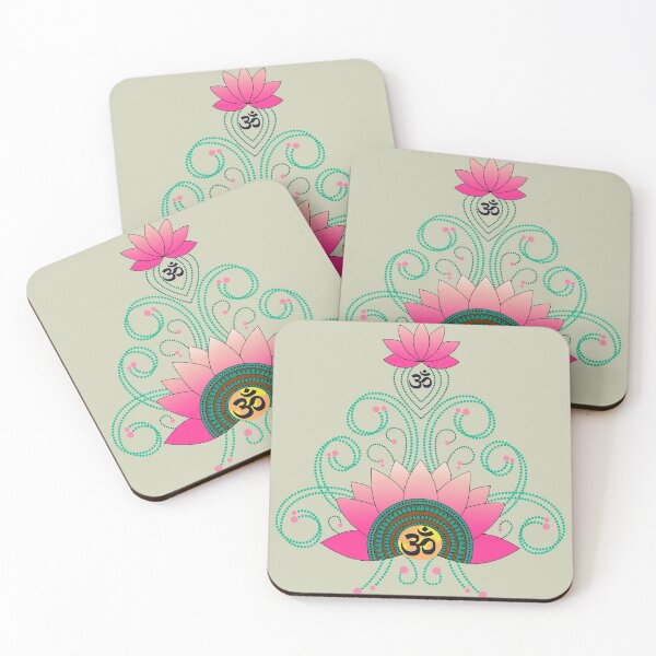 Item preview, OM: Lotus and Rangoli designed and sold by ramanandr.