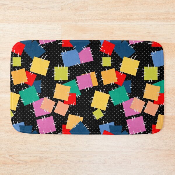 Item preview, patchwork multicolored patches patch decor designed and sold by fuzzyfox.