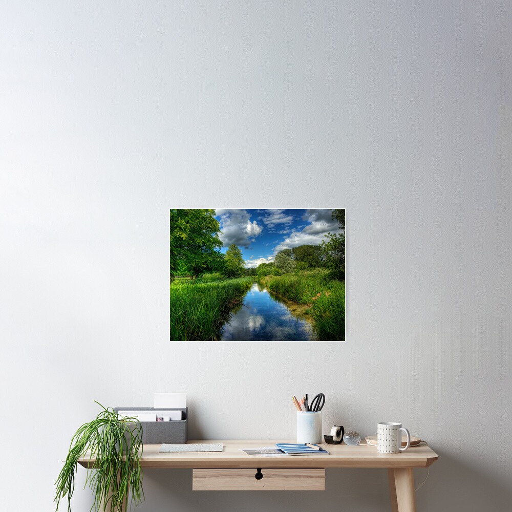 Itchen Reflections - Winchester Poster