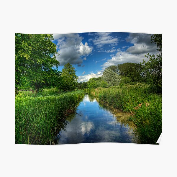 Itchen Reflections - Winchester Poster