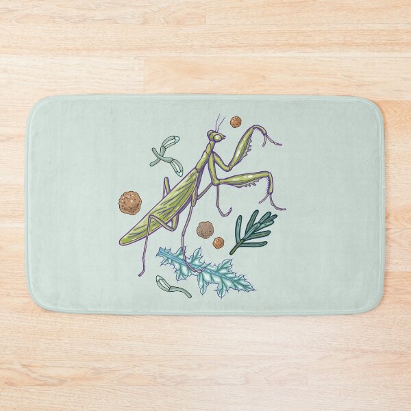 Item preview, praying mantis in the garden designed and sold by smalldrawing.