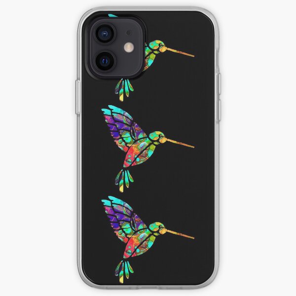 "Artsy Hummingbird" iPhone Soft Case