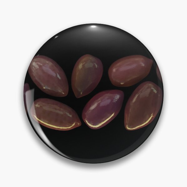 Item preview, brown greece kalamata olives on black background designed and sold by Artem Ogurtsov.