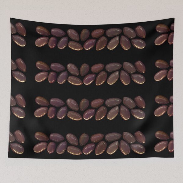 Item preview, brown greece kalamata olives on black background designed and sold by Artem Ogurtsov.
