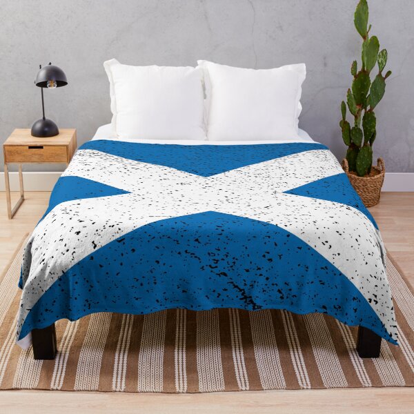 Item preview, Distressed Scottish Saltire Saint Andrews Cross Flag Design designed and sold by MacPean.