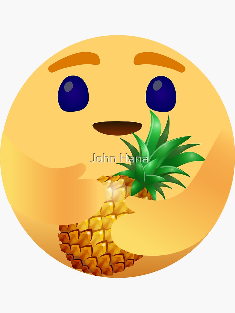 "pineapple emoji" Sticker for Sale by sirius12456 Redbubble