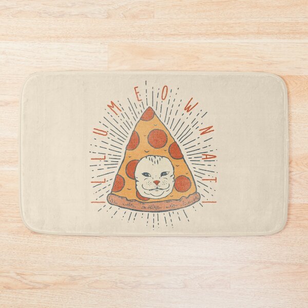 Item preview, Illumeownati - Funny Illuminati Pizza Cat Tee Reusable Facemask, Washable, illumicati, Pawfect Ukiyo , Bread Kittie Asking for Salami, Kindred Souls, Pet 2020 Stay Inside Home Office Decor Idea designed and sold by Any Color Designs.