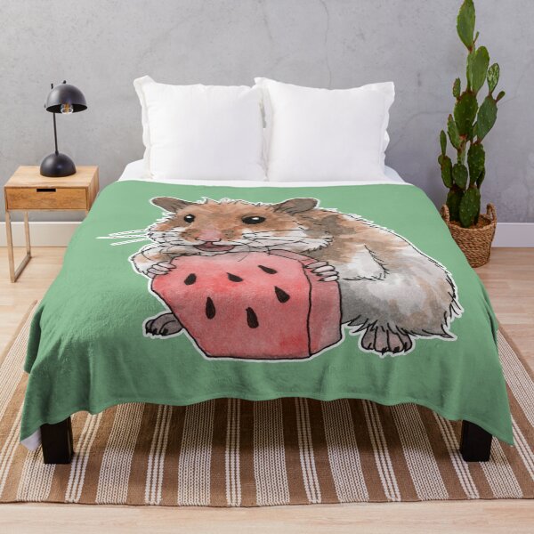 Item preview, Golden hamster eating a slice of watermelon designed and sold by savousepate.
