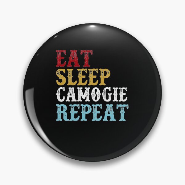 Item preview, Eat Sleep Camogie Repeat: Funny Vintage Player Gift Idea designed and sold by cutitoutsir.