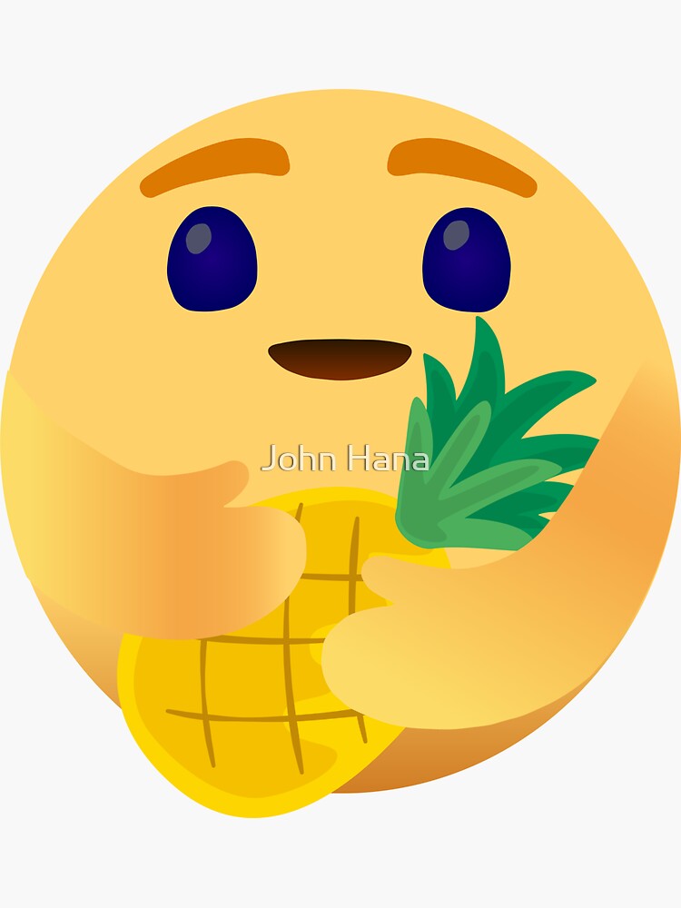 "pineapple emoji" Sticker for Sale by sirius12456 Redbubble