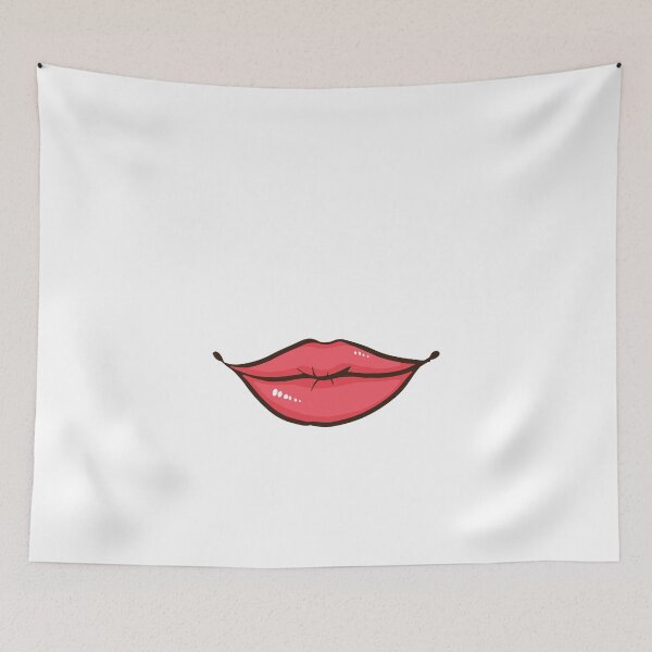Item preview, Red lips face mask designed and sold by SxedioStudio.