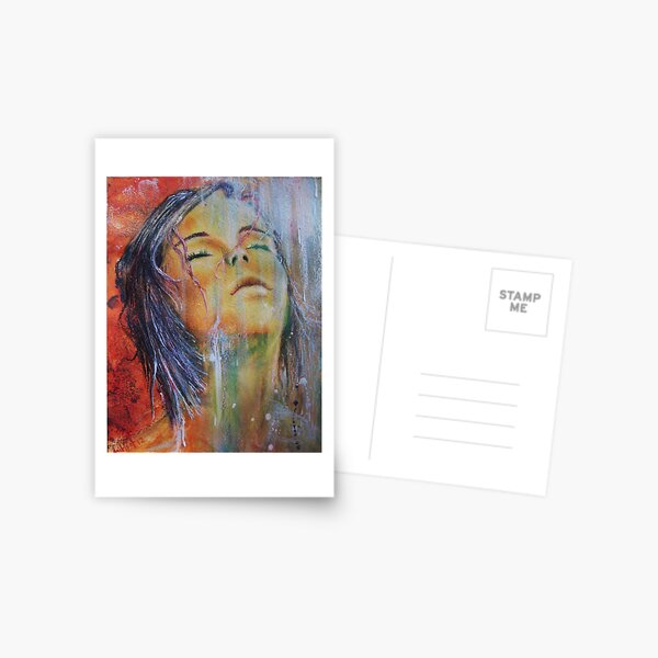 Rain kisses Postkarte