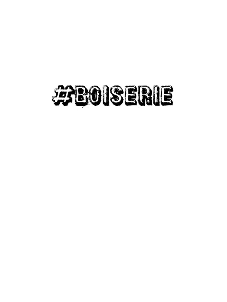 Coque iPhone avec l'œuvre « Stickers #Boiserie » de l'artiste Max