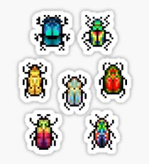 Mini Pixel Käfer - 7er Set Sticker