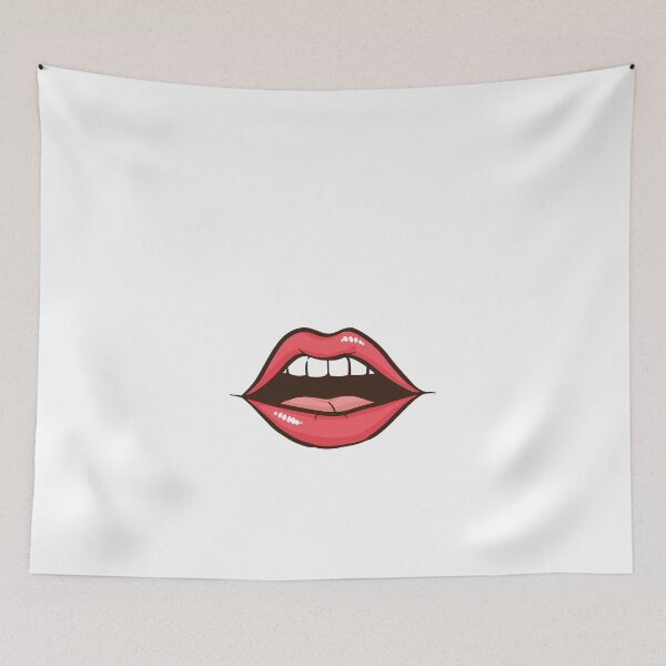 Item preview, Red lips face mask designed and sold by SxedioStudio.