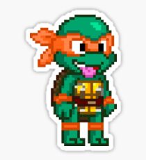 Michelangelo is a Party Dude Sticker