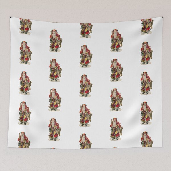 Item preview, Weavernap,  Vintage Christmas - Santa Claus with a Basket of Toys designed and sold by weavernap.