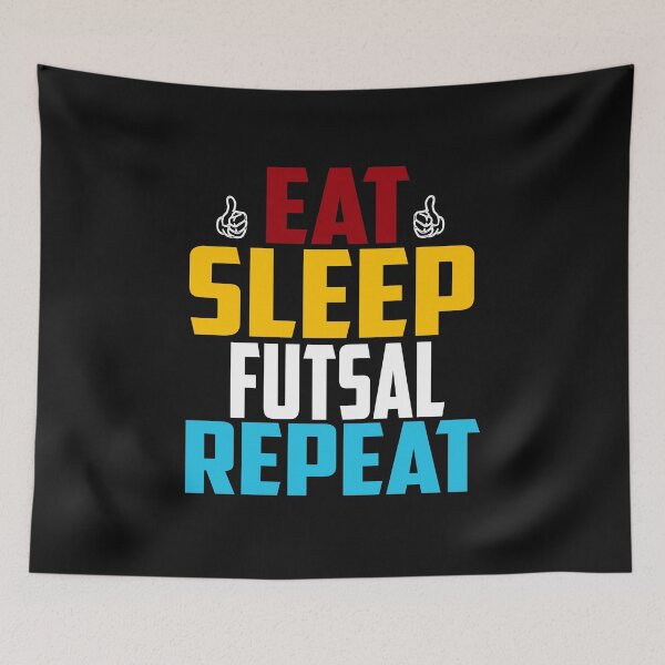 Item preview, Eat Sleep Futsal Repeat: Funny Foot Gift Idea designed and sold by cutitoutsir.
