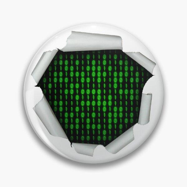 Artikelvorschau, Binärcode innerhalb der Lochversion entworfen und verkauft von pattypattern.