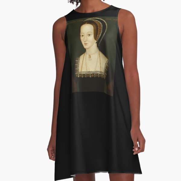 Wives of King Henry VIII. Anne Boleyn. A-Line Dress