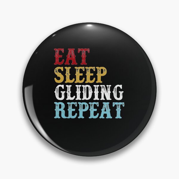 Item preview, Eat Sleep Gliding Repeat: Funny Hang Gliding Gift Idea designed and sold by cutitoutsir.