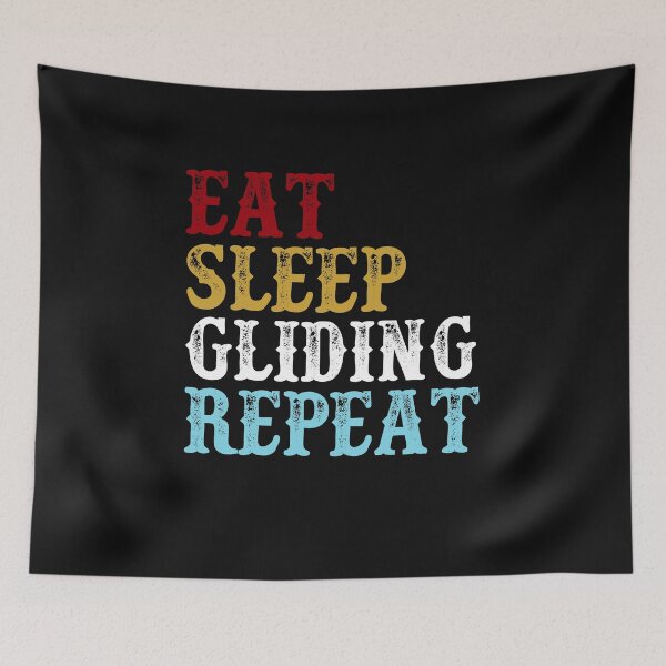 Item preview, Eat Sleep Gliding Repeat: Funny Hang Gliding Gift Idea designed and sold by cutitoutsir.