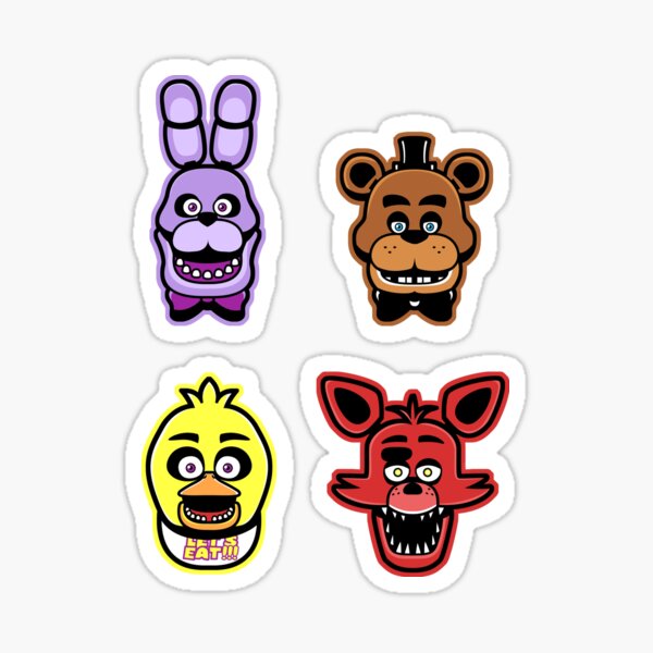 Some of the Five Nights at Freddy's stickers I've made. : r/sticker