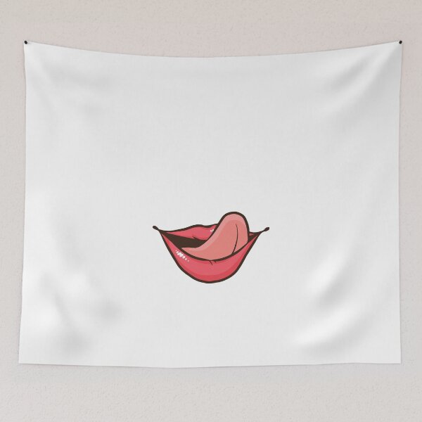 Item preview, Red lips face mask designed and sold by SxedioStudio.